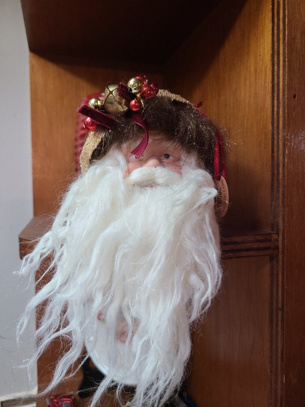 VTG Santa Shelf Sitter / Ornament Porcelain Face 2009 Series Creative Design